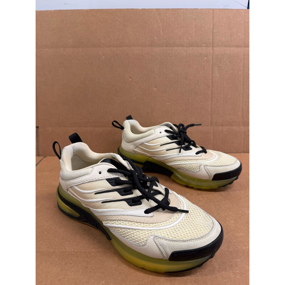 Givenchy GIV 1 Sneakers Transparent Sole Off-White Yellow Mens Size 41 EU